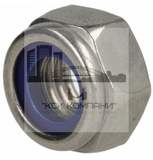 Гайка самоконтрящаяся DIN 985 8.0 низкая с нейлоновым кольцом ОЦ, M10