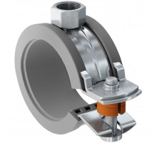 Хомут  FKS Plus одновинтовой для пластиковых трубопроводов ОЦ, M8 25-30 мм (3/4")