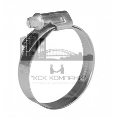 Хомут червячный HM CH оцинкованный для шланга, 140-160