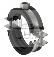 Хомут трубный с гайкой FRS A4 и Epdm-вставкой, M10 102-116 мм (4")