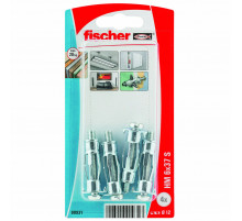 Металлический дюбель для пустотелых конструкций fischer HM S K NV с винтом ОЦ, 12x37/M6x45 мм