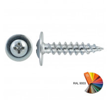 Саморез с прессшайбой острый SMR OS RAL9003 по металлу шлиц PH ОЦ, 4.2x56 мм