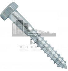 Шуруп шестигранный глухарь DIN 571 неполная резьба ОЦ, 12x220 мм