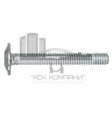 Винт мебельный полукруглый DIN 967 с прессшайбой комбинированный шлиц PZ, M4x16 мм