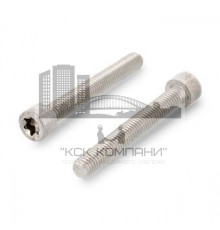 Винт с цилиндрической головкой ISO 14579 A4 полная резьба шлиц TX, M2.5x16 мм