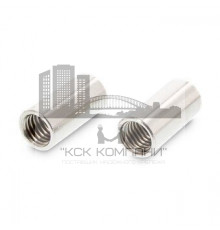 Гайка соединительная Art. 9070 A4 круглая нержавеющая, M8x35 мм