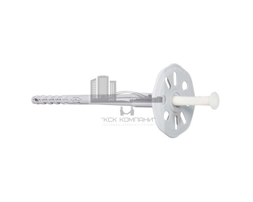 Тарельчатый дюбель для теплоизоляции fischer FIF-CN со стально-пластиковым гвоздем, 8x340 мм