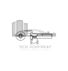 Стяжка межсекц. (гайка, винт) М6/8х25, никелир. PZ3 арт. 7493