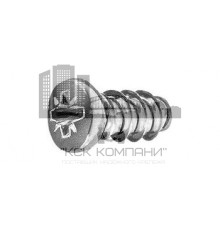 ЕВРО-винт 6.3x11 полукр.гол. PZ оц.