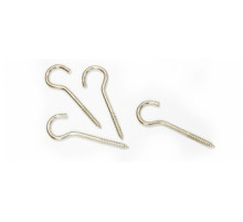 Шуруп с крюком 5,5 х 62 никелированный