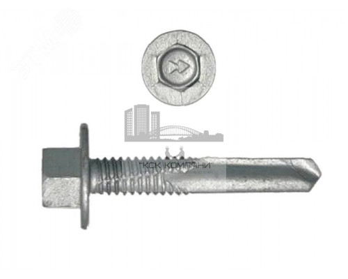 Шуруп HW5-R 5.5х38 для крепления профилированных  листов к металлоконструкциям до 12.5мм