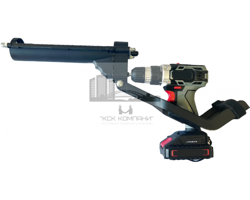 Пистолет-адаптер на шуруповерт HIMTEXtools, для картриджей, 400мл