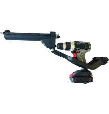 Пистолет-адаптер на шуруповерт HIMTEXtools, для картриджей, 300мл