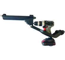 Пистолет-адаптер на шуруповерт HIMTEXtools, для картриджей, 400мл